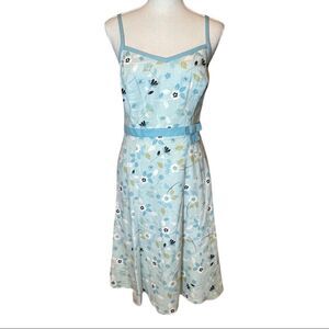 Ann Taylor LOFT floral linen blend dress